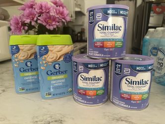 Similac Total Comfort Formula & Gerber Organic Oatmeal Cereal