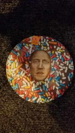 4 DONUT HALLOWEEN MASKS $10