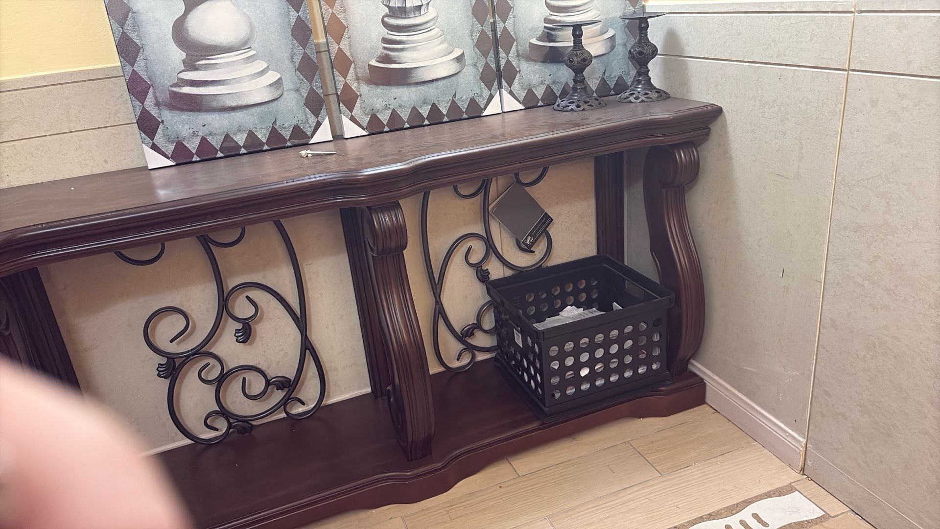 Ashley Marble Sofa Console Table