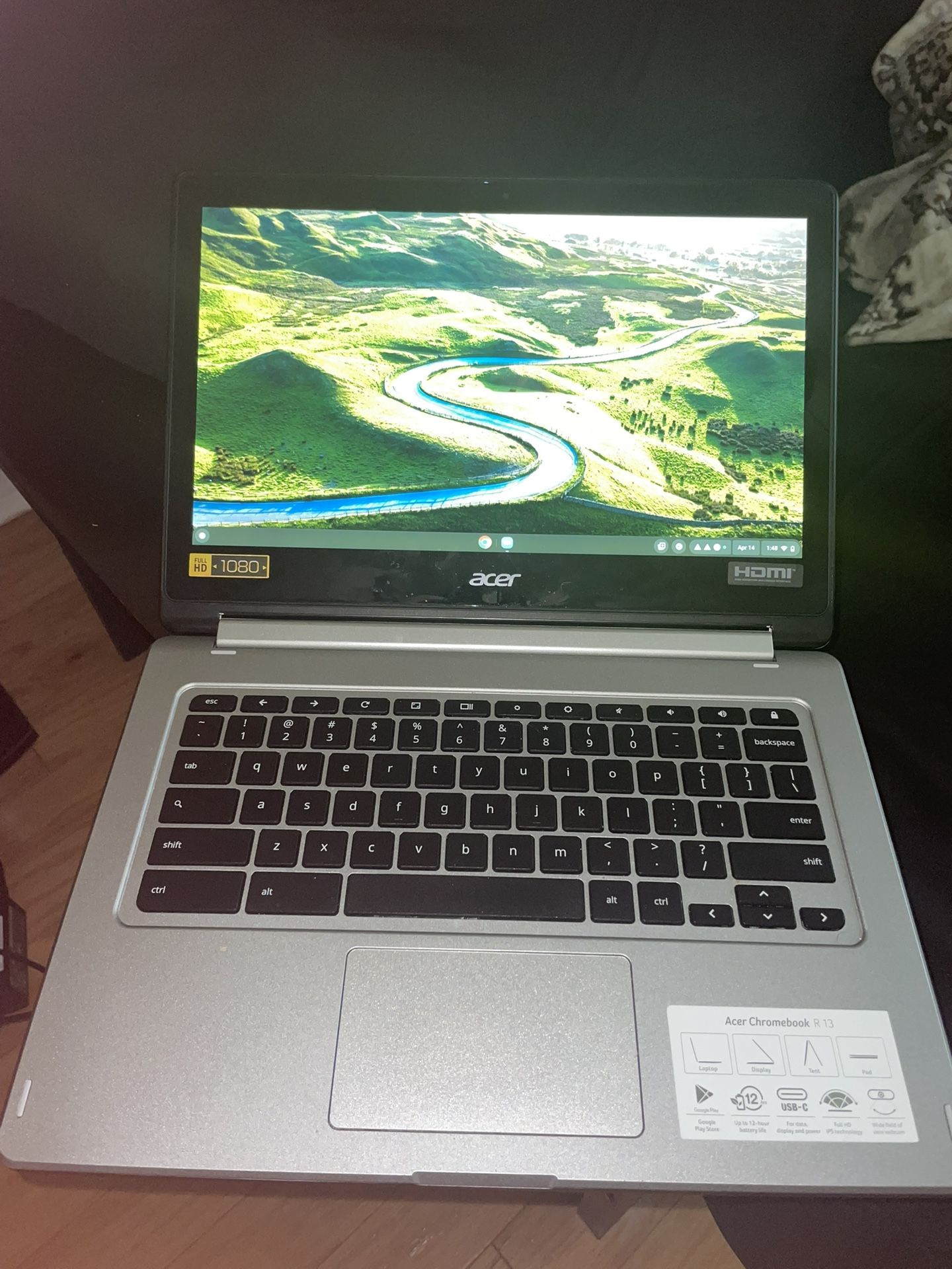 Acer Chromebook R13 (grey) *64 GB* (good Condition)
