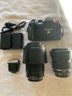 Olympus OM-D E-M1 Mark-2 Mirrorless Camera with Lenses and Accessories