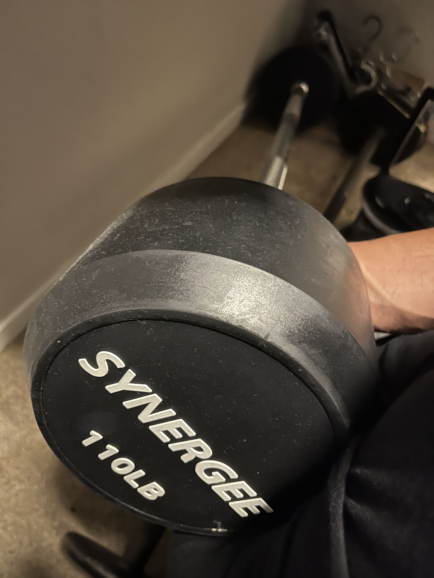 110 lb Straight Fixed Curl Bar 