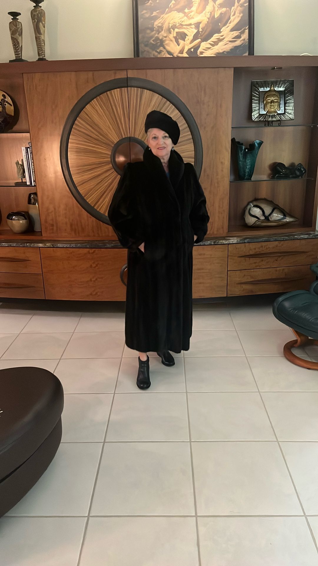 Mink Full Length Fur And Matching Hat