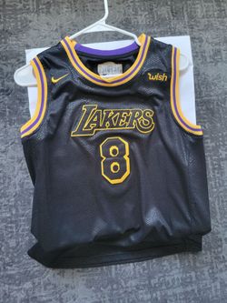 Nike Lakers #8 Kobe Bryant Black Jersey
