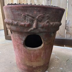 Chimney Potted Grill Terracotta Pot