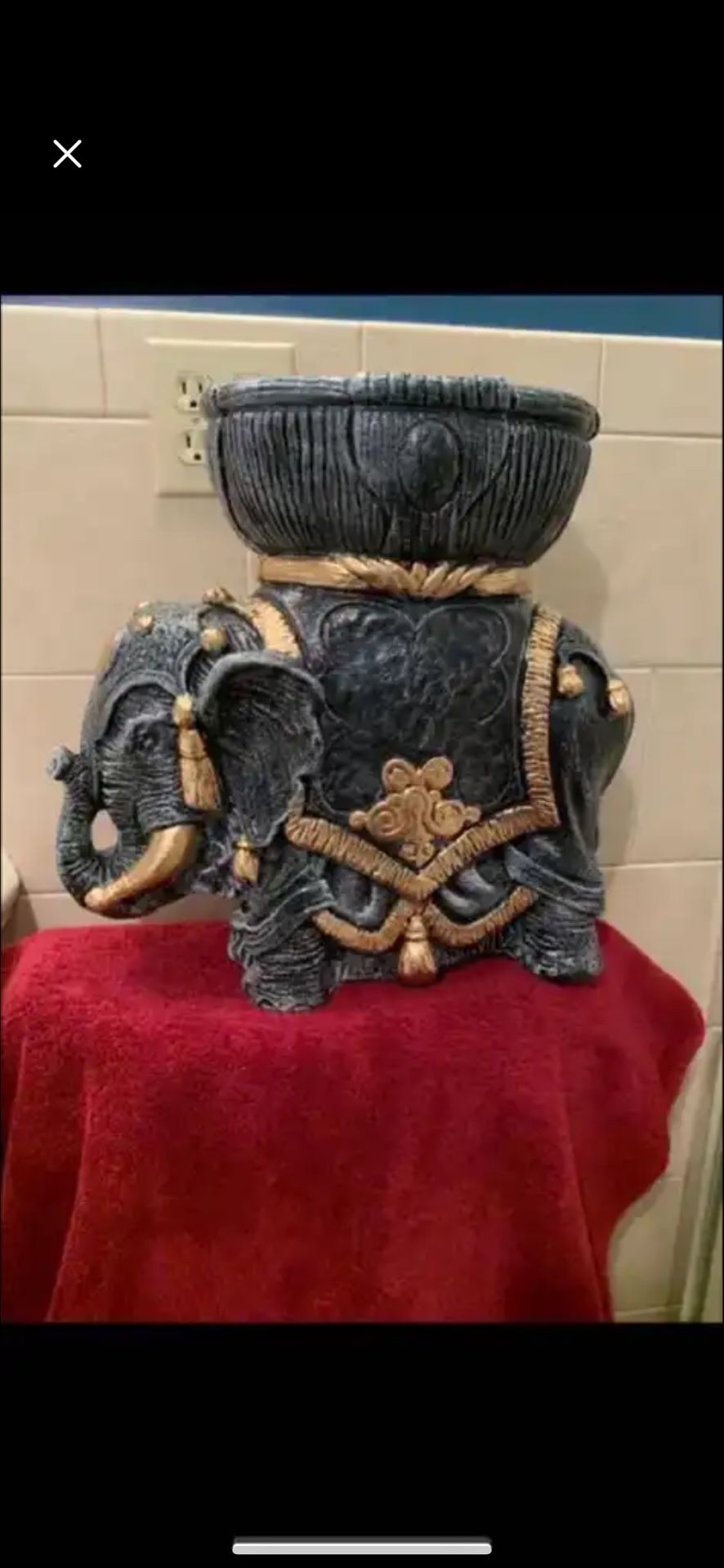 Elephant Planter Statue