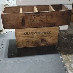 2 Old Explosives Crates
