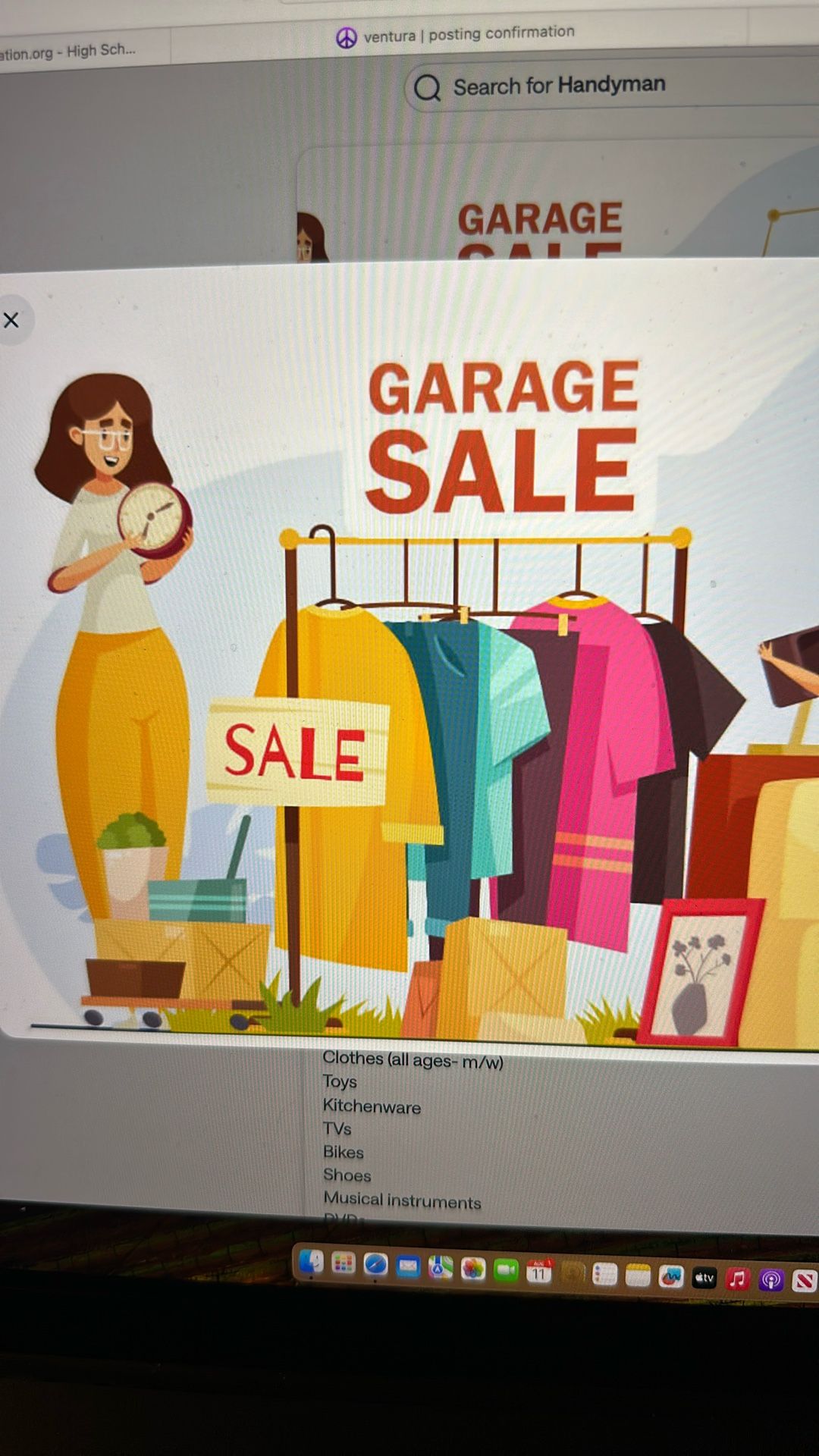 MULTI FAMILY GARAGE SALE AUGUST 16th!!