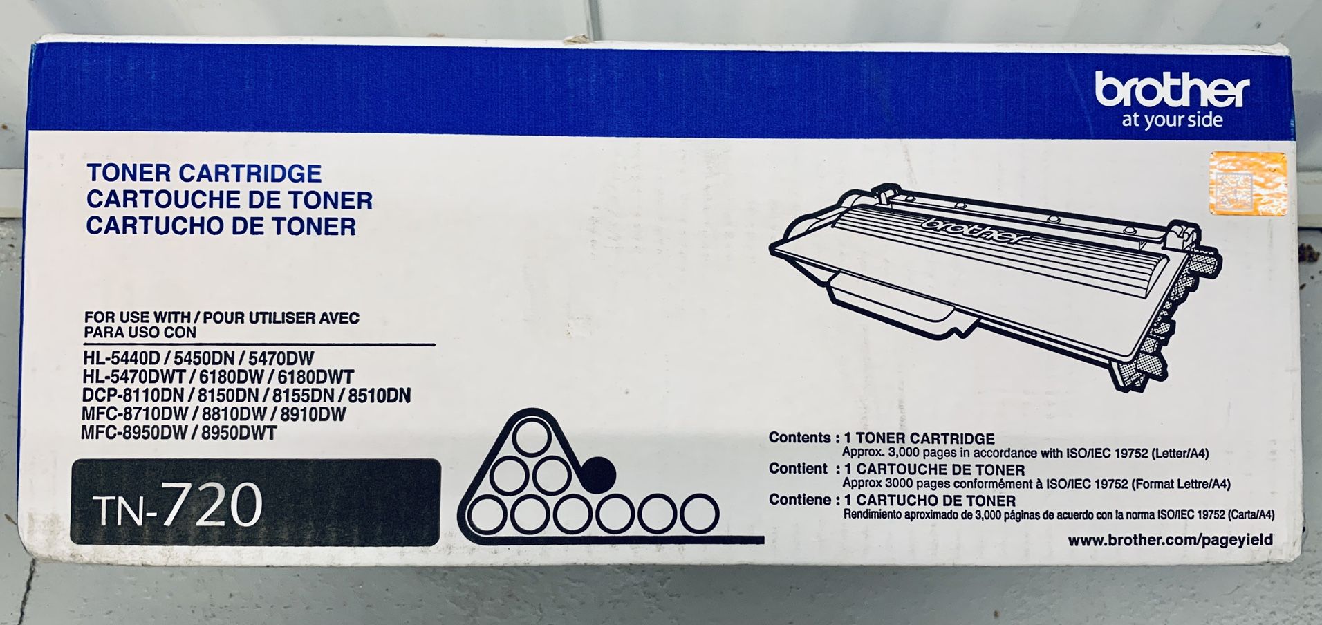 Brother Toner Cartridge TN 720 - New in Box