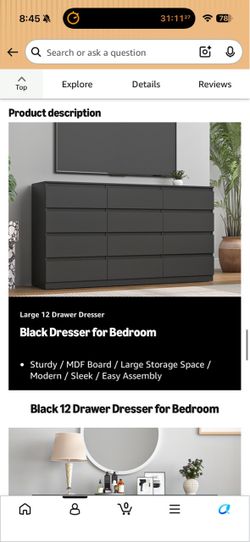 12 drawer dresser never been opened