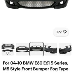  04-10 BMW M5 Style Front Bumper 