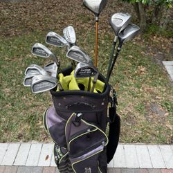 Nice! Mens Tour Edge golf club set right handed with golf bag