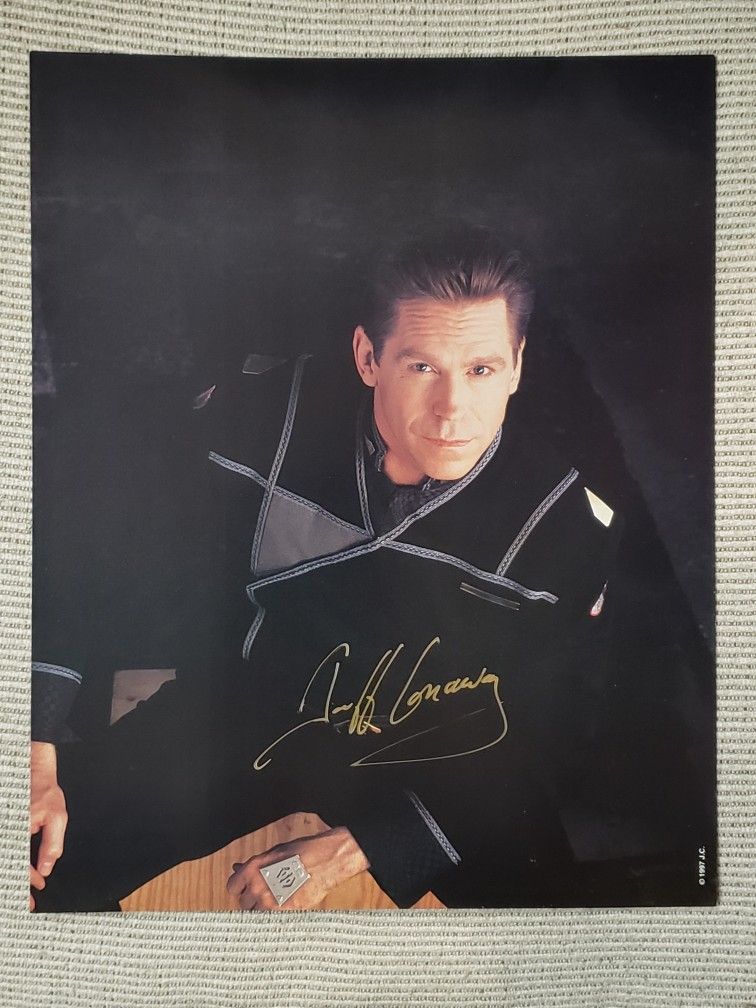 SIGNED Jeff Conaway "Zach Allan" Babylon 5 Photo 8 x 10. Sci Fi Autograph 
