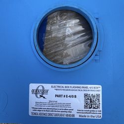 Electrical box flashing panel 