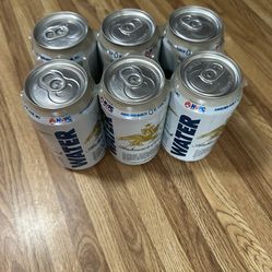 Anheuser Busch 6 pack water cans