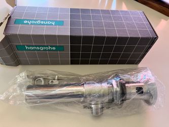 Hansgrohe Sink Drain Brass With Polished Chrome Finish Brand New