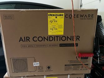 COZEWARE E-Save Series 12000 BTU 20 SEER2 Mini Split Air Conditioner with AI Chip, 115V