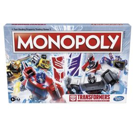 Monopoly Transformers Edition Board Game for Kids and Family Collection 