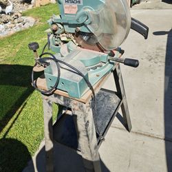 Hatachi 10inch compound saw mounted work stand...120 Price Drop 80 firm No Less