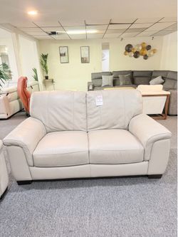 Leather Loveseat  - COBBIE