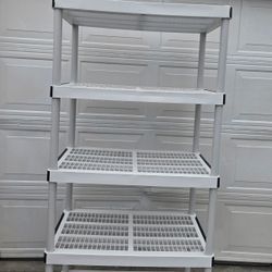 5 Tier Plastic Storage Shelving 