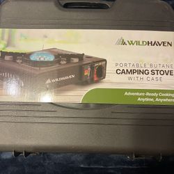 Wild Haven, Portable Butane, Camping Stove New In Case Never Used $35