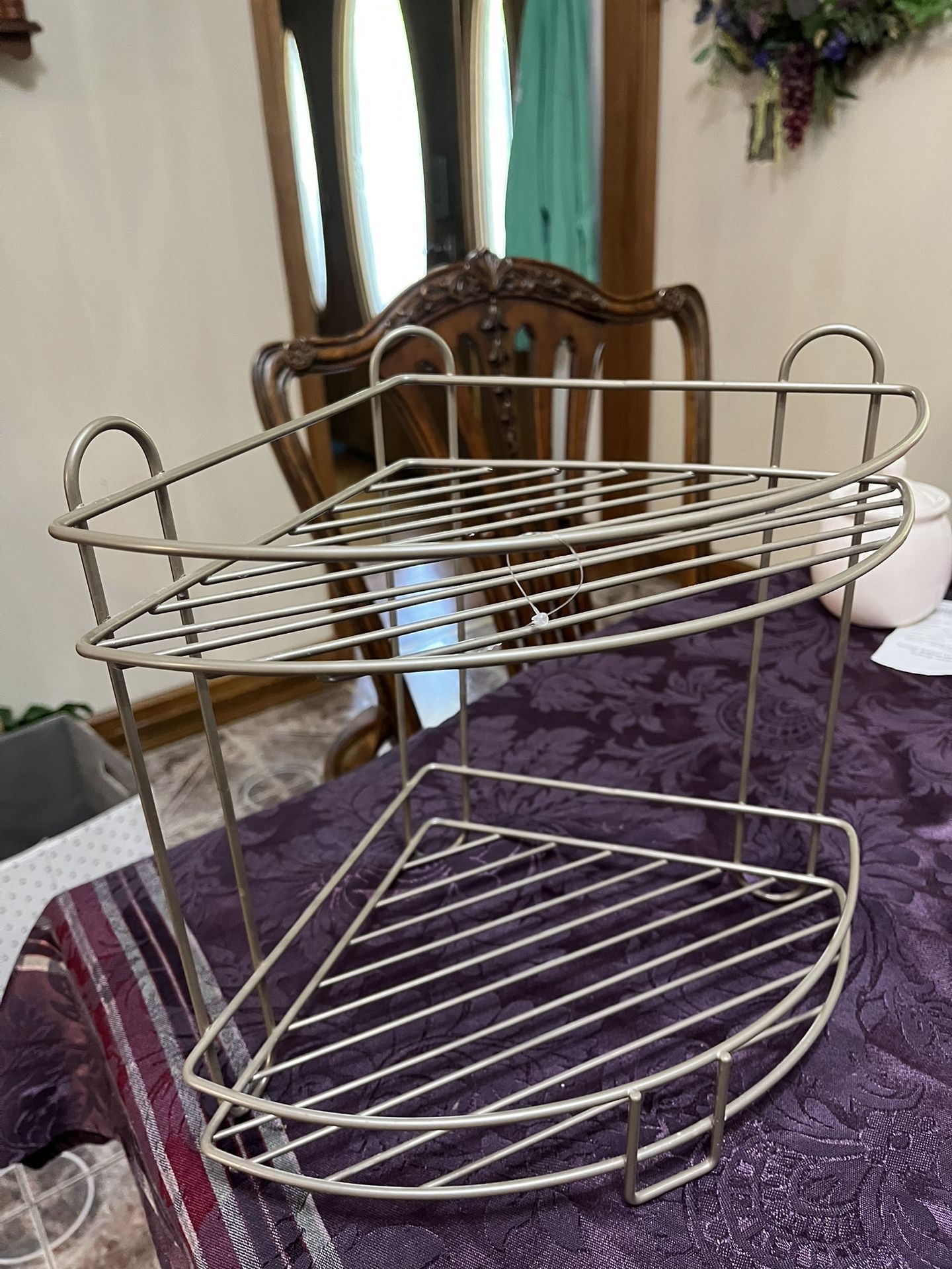 Corner Metal 2 Shelf