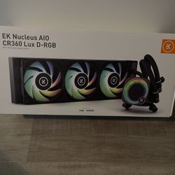 EK Nucleus AIO CR360 Lux D-RGB All-in-One Liquid CPU Cooler with EK FPT Fans
