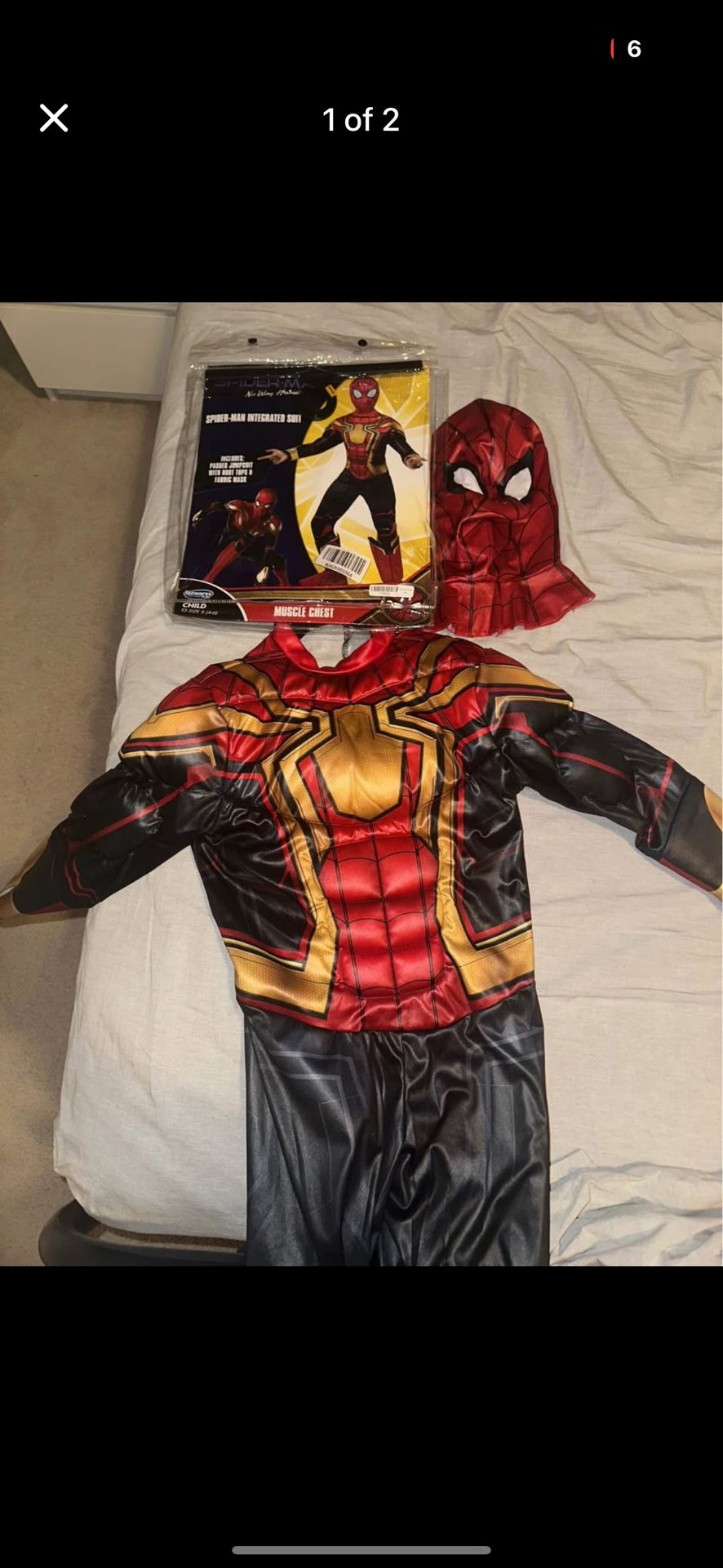 iron spiderman muscle costume (4-6)