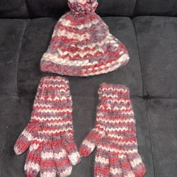 Kids Mittens And Beanie Snow Gear School Winter