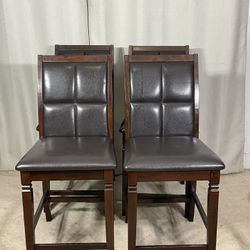 Upholstered High Dining Chairs (4) 