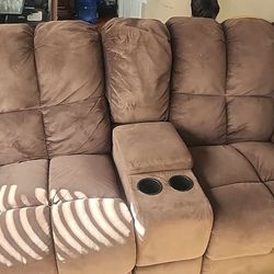 Reclining Brown Sofas 
