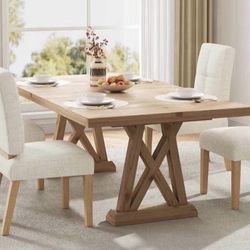 Wooden Dining Chairs Set of 4. Dining Room Chairs with Wood Legs, Cloud-Like Cushion & Reinforcement Structure Design for Kitchen/Living Room/Restaura