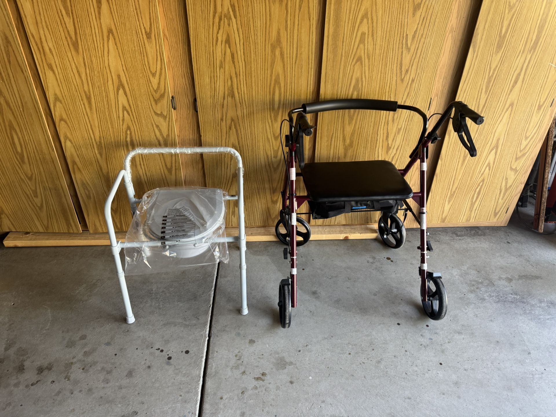 Walker And Portable Toilet