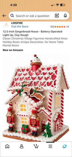 Linspire 12.5-Inch Light-Up Gingerbread House