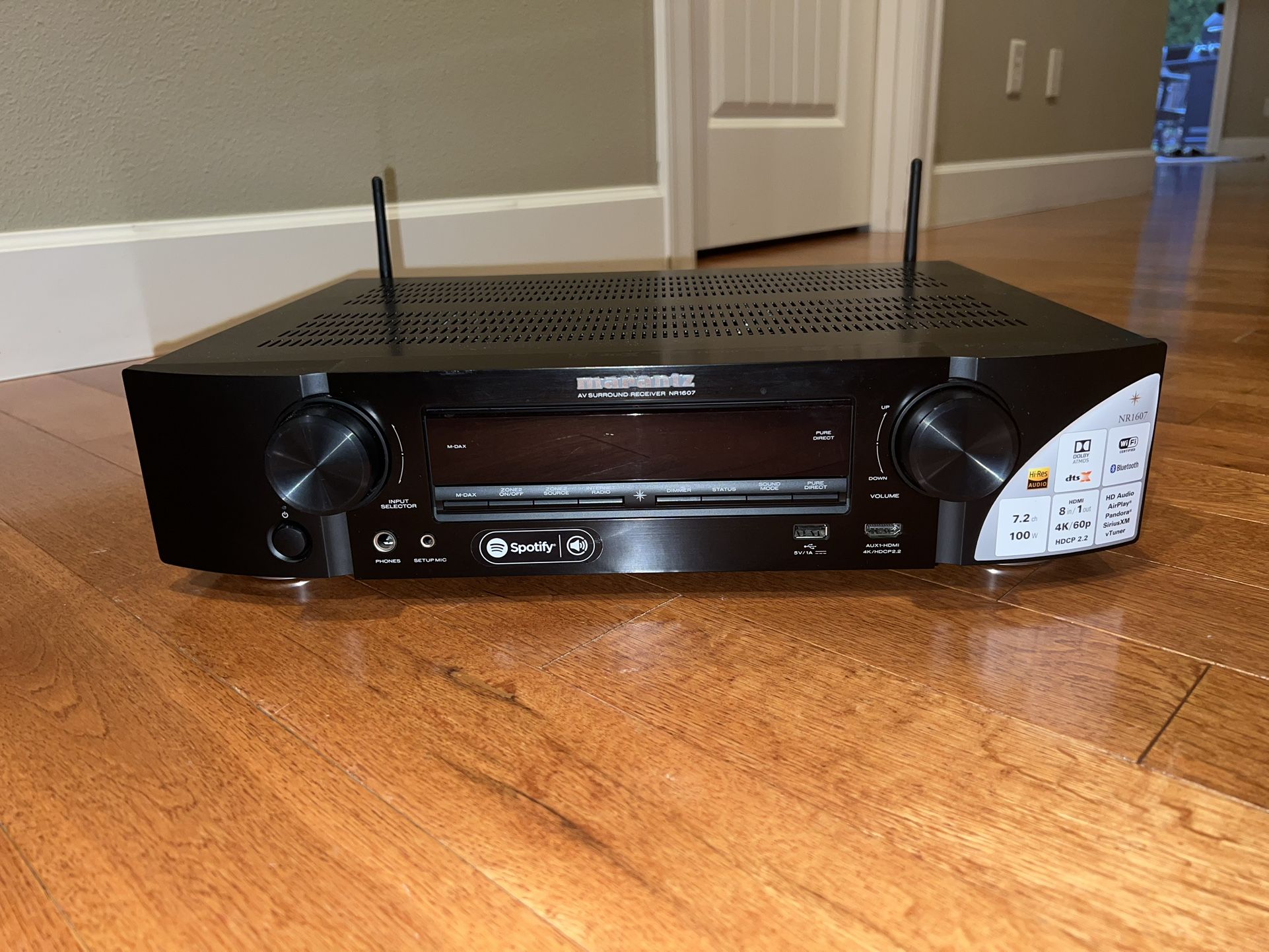 Marantz NR1607 4K 7.2 AV Receiver Bluetooth WiFi