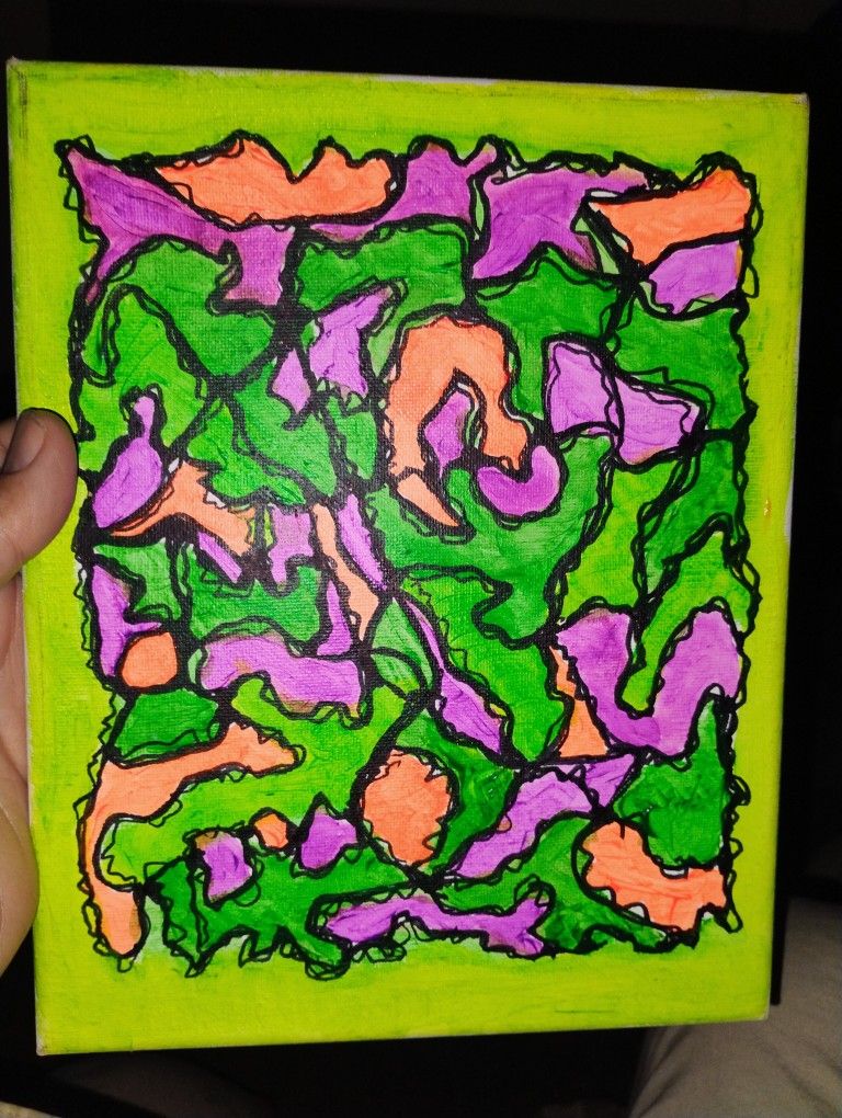 Original Unique Art On Canvas 8x10