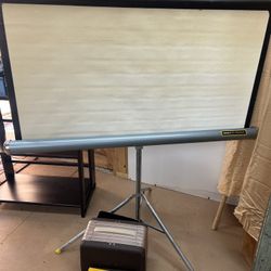 Vintage Kodak Brownie Movie Camera, Projector And Screen