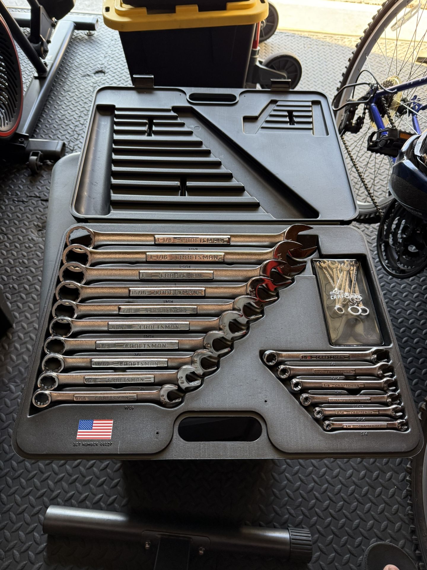 Vintage Craftsman SAE Combination Wrench Set Made in USA