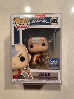 Metallic Aang Funko Pop Hollywood Store Exclusive Avatar Last Airbender 995 with protector Anime Netflix