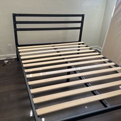 Queen Bed frame And Mattress 