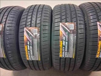 ( 4 TIRES  ) 235/55R18 BLACKHAWK