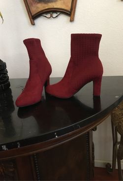 Burgundy booties !