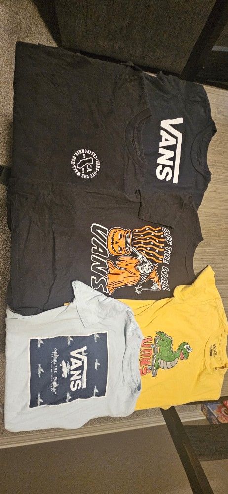 5 Van's Kids Shirts