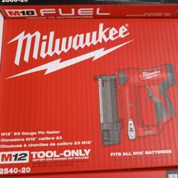 Milwaukee new 23 Pin Nailer M12