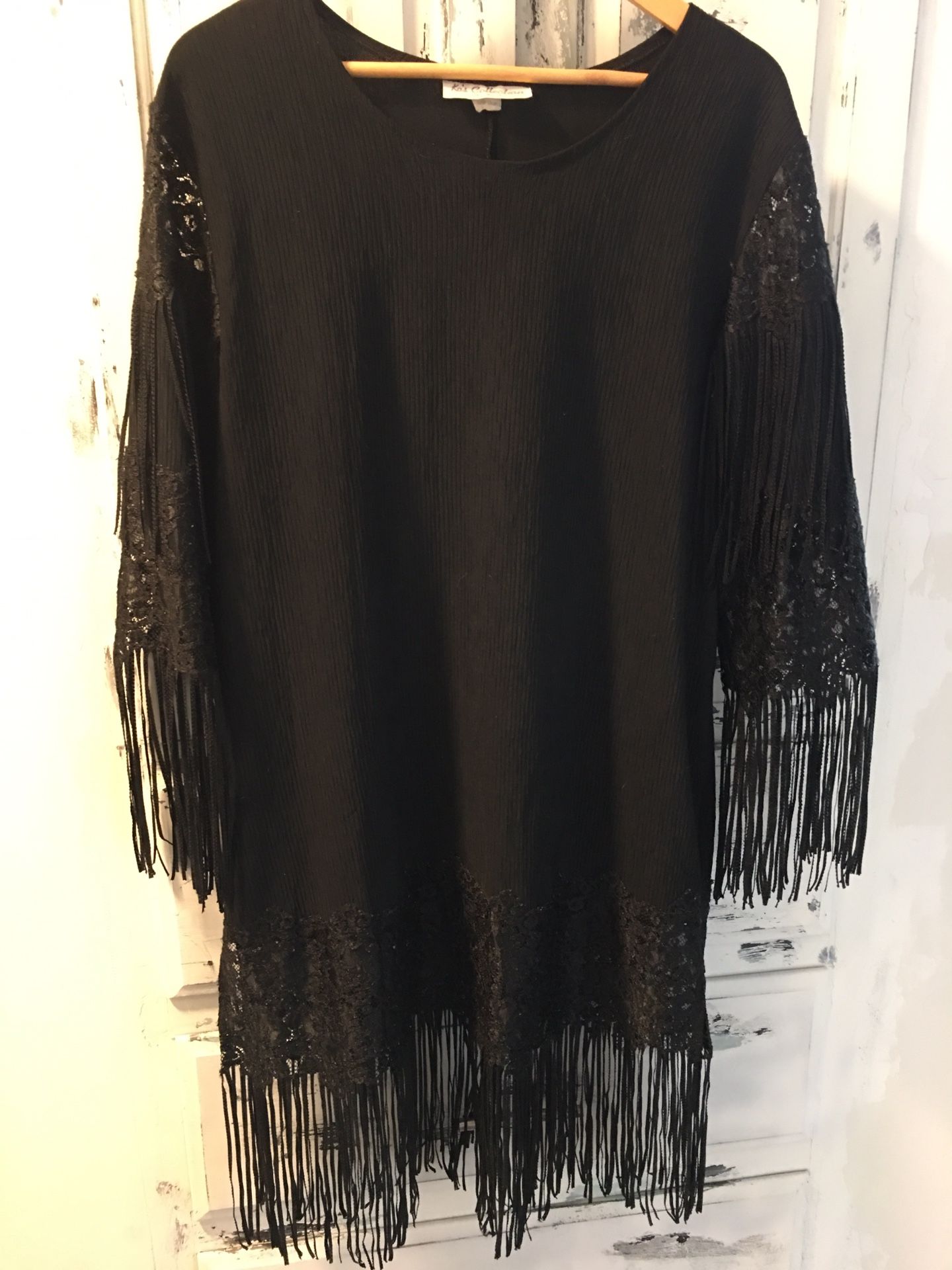 Vintage Ko’s Collection Lace Fringe Dress