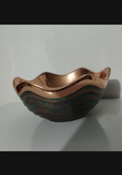 2009 LISA SMITH DEAUGN  -  NAMBE METAL BOWL 4.5"×2.5" - Z1000