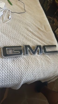 GMC letters front grille emblem