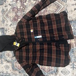 Brand new carhartt hoodie flannel fleece XL