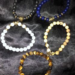 Assorted Stone Animal Bracelets